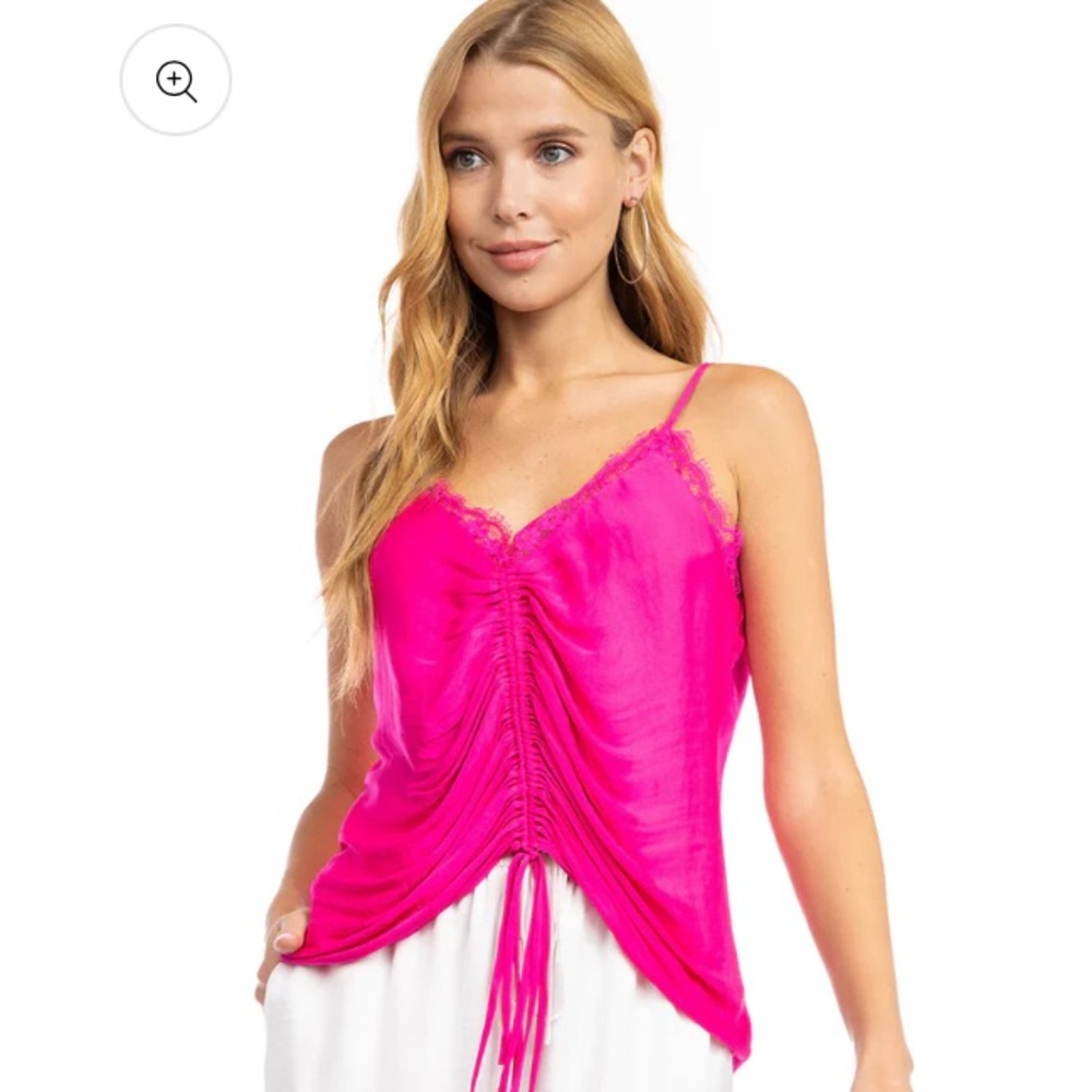 Women's Pink and Blue Lace Trim Cami Tops
Sell for 12.00
